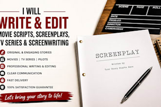 movie script, screenplay, screenwriting, feature film and TV script