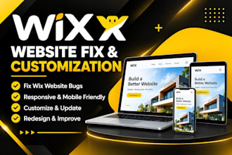 design redesign wix website fix wix studio website bug layout mobile responsive