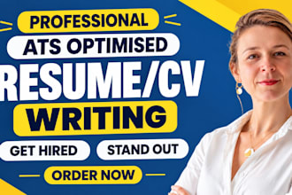write an ats optimised CV or resume by your professional UK expert writer