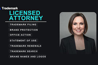 be your US licensed trademark attorney, uspto trademark