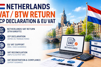 file netherlands vat btw return, icp declaration and eu vat
