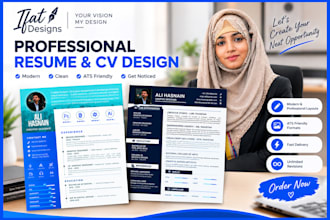 do professional resume design and CV design for your career