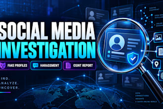 investigate social media harassment and fake profiles using osint