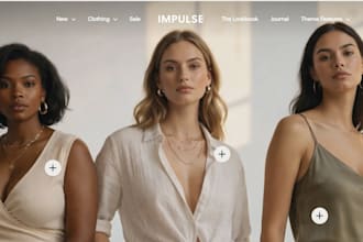 build modern shopify fashion store, clothing brand website, shopify store design