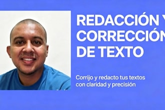 corrijo y redacto tus textos con claridad y precisión