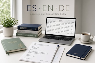 do accurate multilingual data entry for wellness, books and business docs