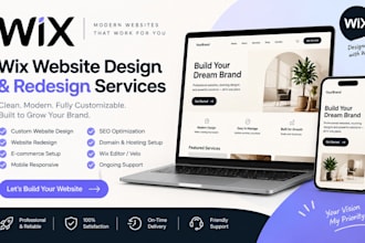 build wix website design