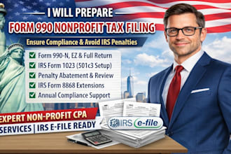 prepare form 990 nonprofit tax filing to ensure compliance and avoid irs penalty