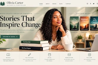 build a wordpress author website book author website or ebook landing page
