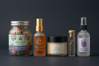 create product packaging design, and product label design