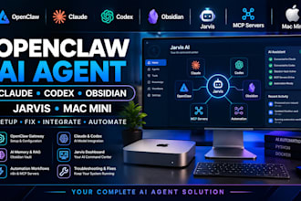 setup fix openclaw gateway claude codex obsidian vault jarvis dashboard mac mini