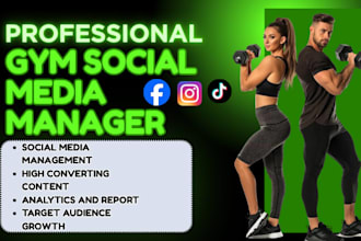 be social media manager for your gym, fitness and wellness brand