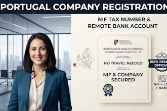 do portugal company registration, nif, and open bank account