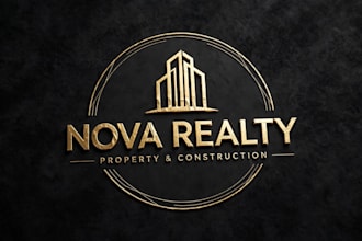 design luxury minimalist real estate and property logo
