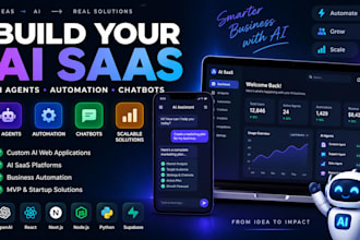 develop ai software, ai web app, saas, full stack website and ai mobile app