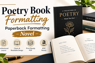 poetry book formatting paperback formatting novel