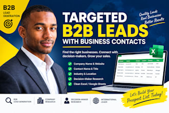 build a targeted b2b lead list with business contacts