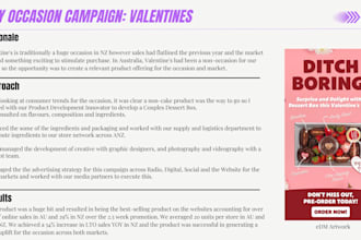 create a marketing campaign strategy for you