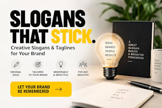 create catchy slogans and taglines for your brand or business