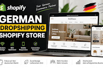 build a german shopify store shopify website design or redesign store
