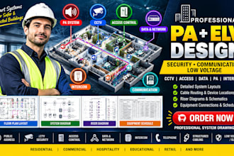 design public address, elv, security, communication and low voltage systems
