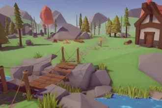 create unity 3d game environments, level design, open world maps, rpg, fps world