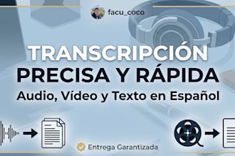 transcribe audio and video in spanish