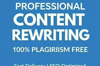 rewrite and improve your content to sound natural and human