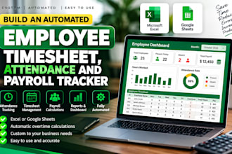 build an automated employee timesheet and payroll tracker