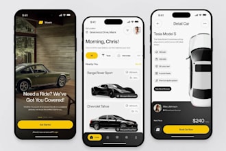develop smart car rental app, car dealership app, car rental marketplace app