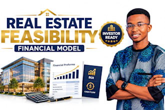 do real estate business plan or feasibility study proforma with financial model