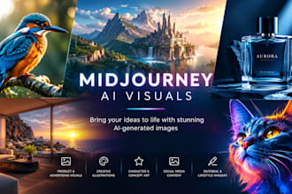 create stunning ai images and visuals using midjourney