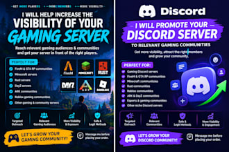 fivem minecraft rust dayz ark gta rp roblox unturned terraria gaming promotion