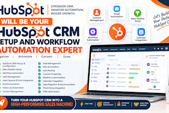 be your hubspot crm setup and workflow automation expert
