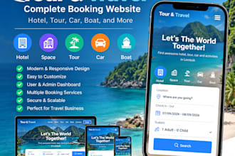 build a modern tour and travel booking website