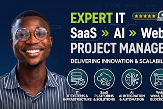 be your expert IT, saas, ai, and web3 project manager