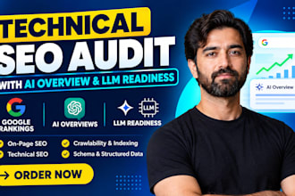 do a technical SEO audit with ai overview and llm readiness check