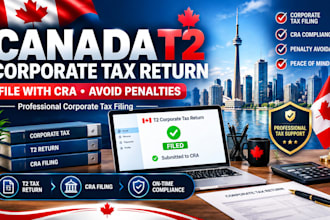 file your canada t2 corporate tax return with cra as a CPA and avoid penalties