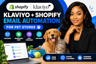 do klaviyo email marketing, shopify automation for pet stores