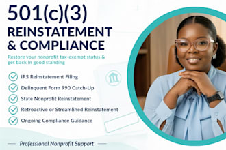 reinstate revoked 501c3 nonprofit tax exempt status irs state 990 filing