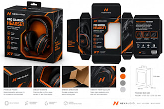 create a pixel perfect packaging box design with die cut