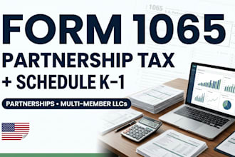 prepare and file form 1065 partnership tax return with schedule k1