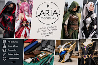 create custom cosplay costumes character outfits and cosplay designs