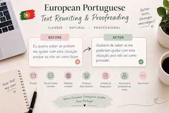 rewrite and improve your text in european portuguese