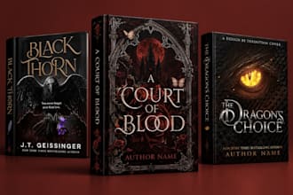 design gothic romance book cover and dark fantasy ebook cover for kdp and kindle