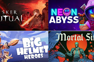 design high converting steam capsule art game logo steam banner and game banner