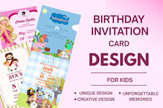 design custom kids birthday invitations for any theme
