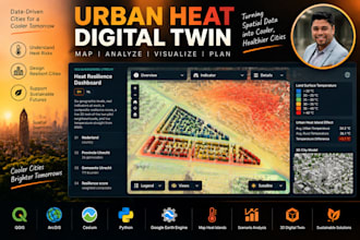 map urban heat islands and build digital twin spatial models