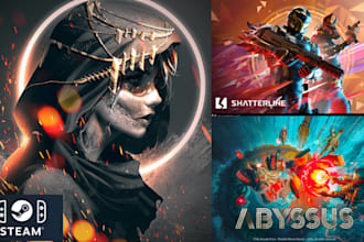 create steam capsule art, header, and store banner for your game