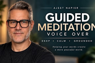 record a calming guided meditation voice over